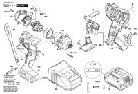 Bosch 3 601 JG5 101 Gdr 18V-160 Impact Wrench 18 V / Eu Spare Parts